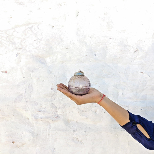 Vintage ciottoli vetro sfera - vintage,