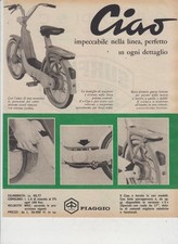 advertising Pubblicità-CICLOMOTORE PIAGGIO  CIAO 1969-CICLOMOTORI ITALIANI EPOCA