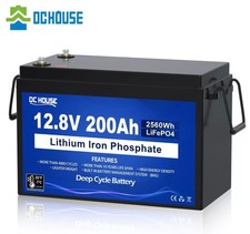 Batteria 12.8V 200ah Litio per Camper 