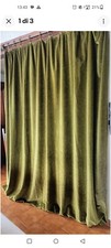 Coppia Tende in Velluto Verde Oliva Alta Qualità Lusso 295 x 188cm