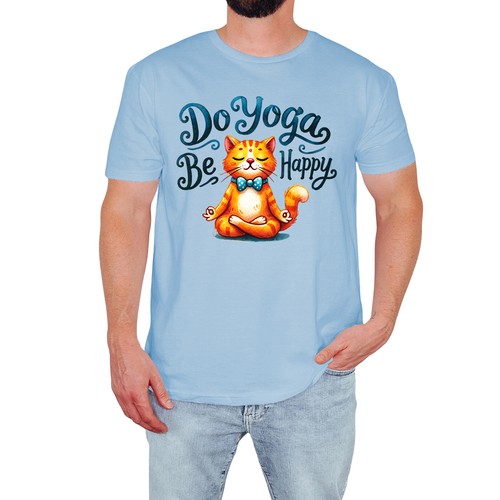 Shirt uomo gatto divertente - uomo,