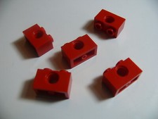 Lego 5 red Technic brick 1 x 2