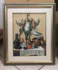 Quadro ricamato mano punto - a,