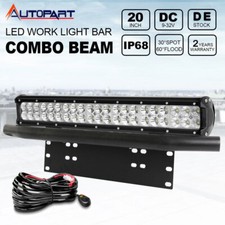 Barra luminosa led 20'' 126W 23'' Bull Bar paraurti anteriore targa 12V cablaggio