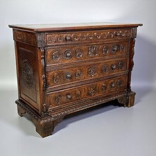 Servante Credenza Antica Madia Piemontese epoca 800 Mobile intagliato 