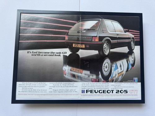 Framed peugeot 205 turbo - framed,