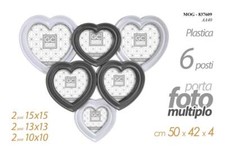 CORNICE PORTA FOTO 6 CUORI