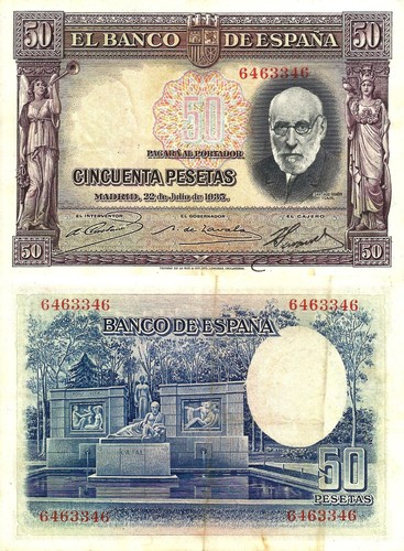 Spagna pesetas 1935 88 - pesetas, p-88