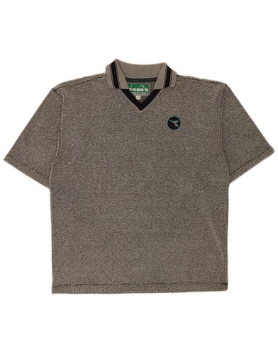 Polo uomo diadora grigio medio - uomo,