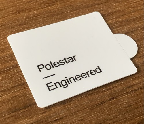 Adesivo emblema polestar - adesivo,