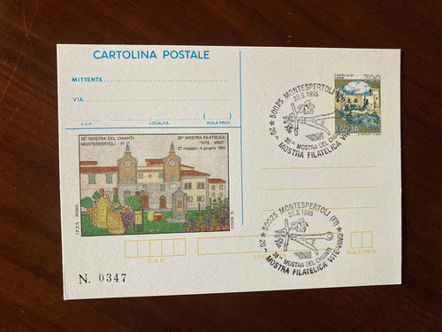 1995 montespertoli cartolina - ,