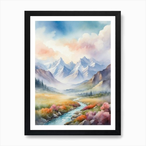 Quadro paesaggio acquerello - , 3