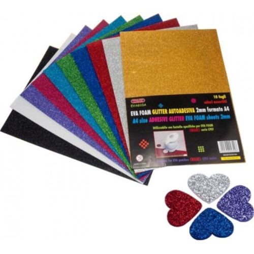 Gomma eva foam glitterata - foam,