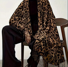 sciarpa leopardo stampa