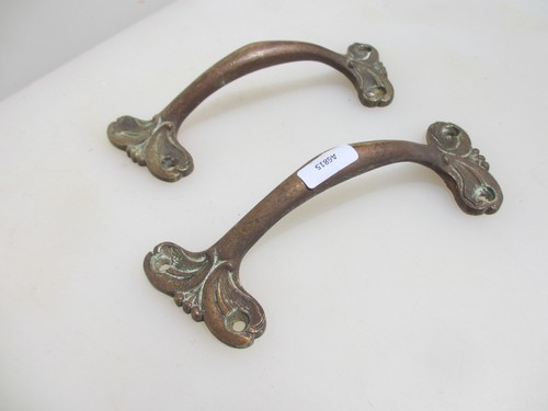 Antico vassoio ottone maniglie