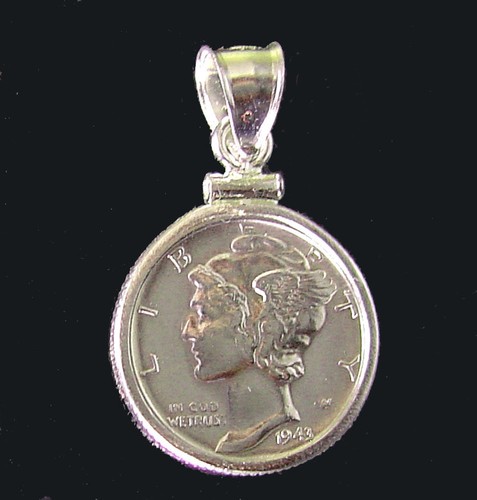 Ciondolo moneta argento - ciondolo, 90%