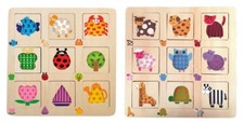 Puzzle incastro in legno - 2, a