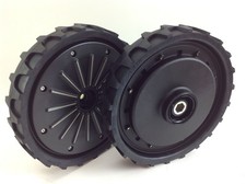 Coppia ruote in gommaflex