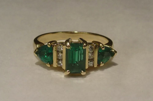 Anello taglio smeraldo - 2,20,
