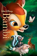 Poster Stampa Manifesto Locandina Cinema Film Walt Disney Bambi Misura 50x70 Cm.