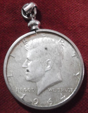 Ciondolo Kennedy mezzo dollaro