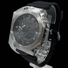 Orologio Uomo Quarzo CASIOG-SHOCK GM-2100 Ottime Condizioni Funzionante Argento Nero