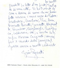 1977 CARIMATE Lettera