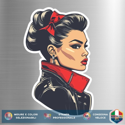 Adesivo pin rockabilly - up,