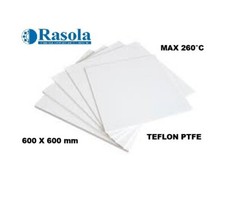 FOGLIO TEFLON LASTRA PTFE VARI SPESSORI MATERIALE ALTA TEMPERATUR