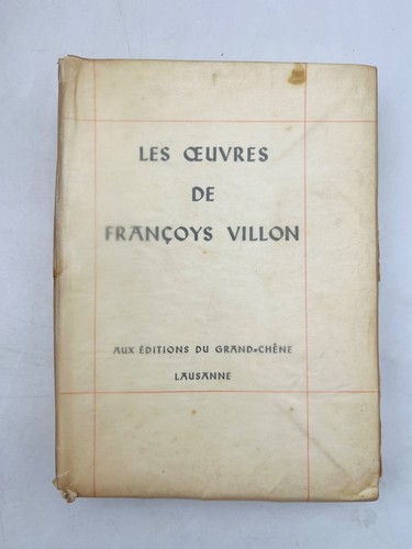 François villon les œuvres - villon,