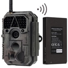 P100P Fototrappola Infrarossi Invisibili WiFi con Batteria al Litio Ricaricabile