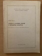 lezioni  di algebra lineare e geometria analitica Pietro Gallo 