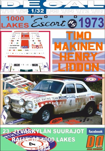 Decal ford escort 1600 i - ford, mk