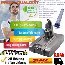 Per Dyson V6 batteria di ricambio originale DC58 DC59 SV03 SV09 DC74 DC62 DC61 & 2x filtri