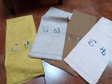 4 splendide  asciugamani lino