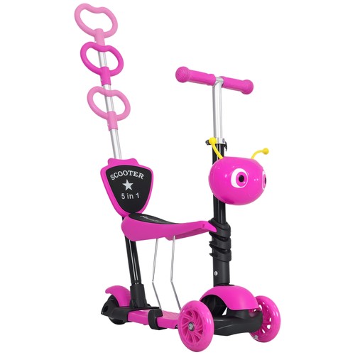 Homcom monopattino ruote per - monopattino, 3