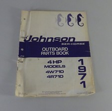 Catalogo Parti OMC Johnson Fuoribordo 4 CV Modelli Del 1971