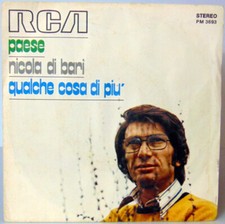 DISCO VINILE 45 GIRI PAESE " NICOLA DI BARI " RCA ITALIANA 1972