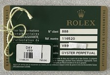 Warranty Guarantee Rolex