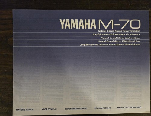 Yamaha manuale uso - m-70,