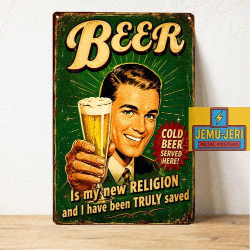Insegna latta birra vintage - birra,