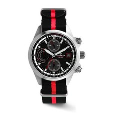 OROLOGIO UOMO LORENZ CRONOGRAFO SOLAR,DOPPIO CINTURINO,ENERGIA SOLARE,CASSA 42mm