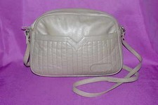 BORSA BAG DONNA VALENTINO SPALLA ORIGINALE PELLE BEIGE PERLATO VINTAGE