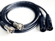 NAIM Supercap Leads, 2 x 4 Pin Din Twist Lock Uscite a 2 x Ingressi XLR Bilanciati.