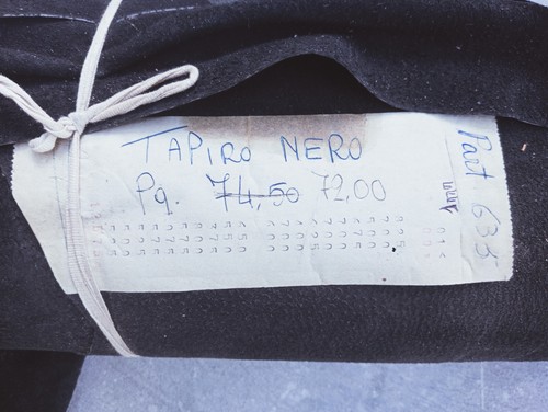 Scamosciato tapiro vera - vera, pelle