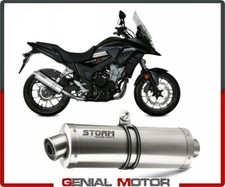 Scarico Storm by Mivv Oval acciaio inox per Honda Cb 500 X 2017   2020