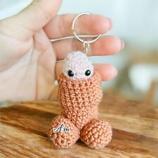 Portachiavi pene simpatico amigurumi uncinetto addio al nubilato handmade