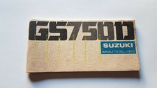 Suzuki GS 750 D 1976 manuale uso manutenzione moto originale owner's manual