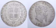 5 LIRE 1875 MILANO VITT