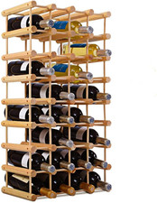 Cantinetta Portabottiglie in Legno Scaffale Porta Vino per 40 Bottiglie per Casa